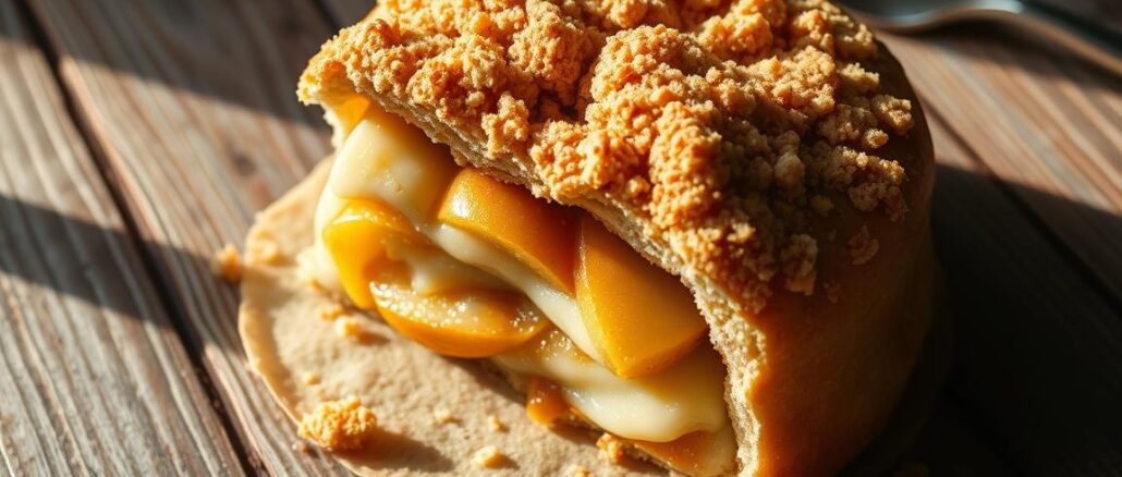 apfelkuchen mit pudding schmand und streusel