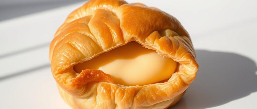 blätterteig mit pudding füllung