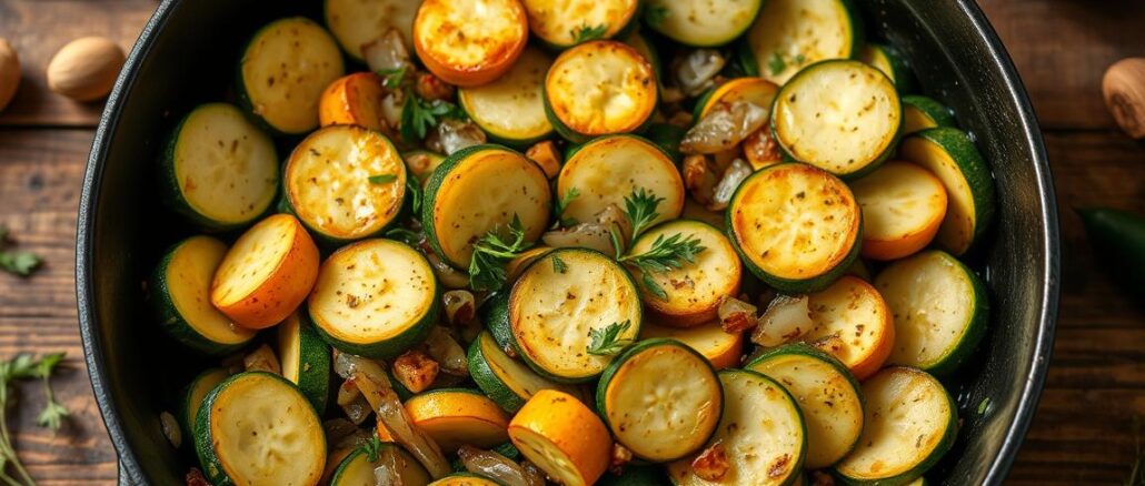 einfache zucchini-pfanne