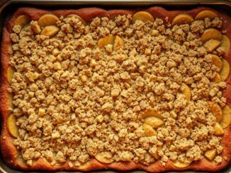 landfrauen apfelkuchen vom blech mit streusel
