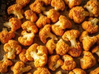 panierter blumenkohl im backofen