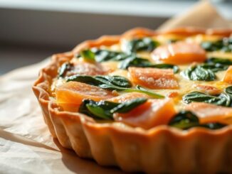 quiche mit lachs und spinat
