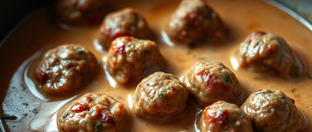 rezept hackbällchen in sahnesoße
