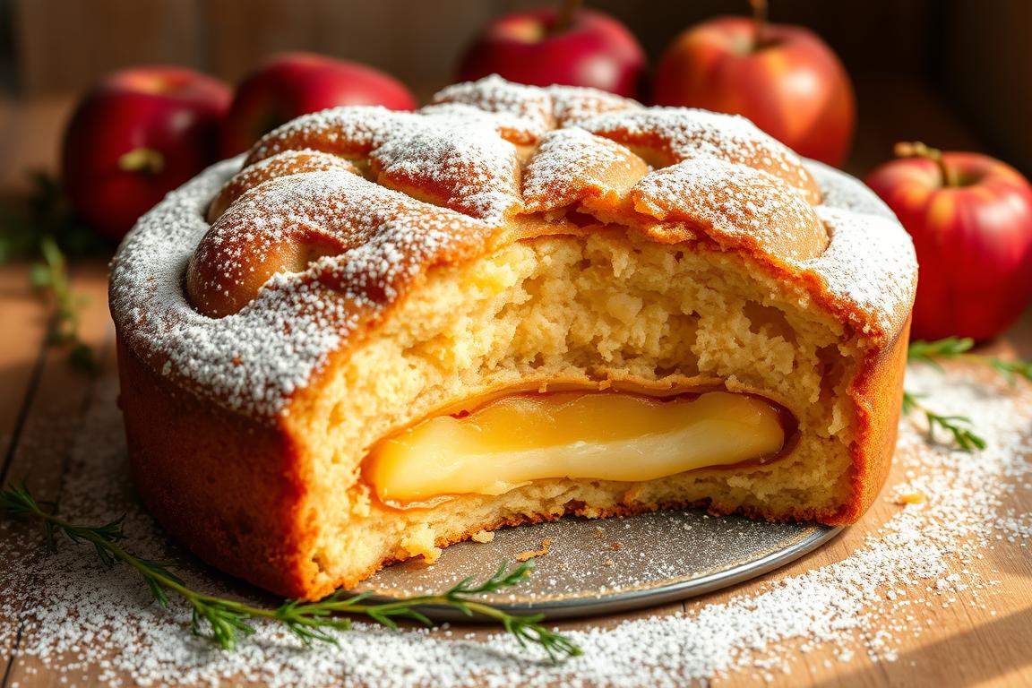 Verwunderlich Schneller Apfelkuchen Mit Puddingpulver Bild