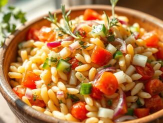 schneller kritharaki-salat