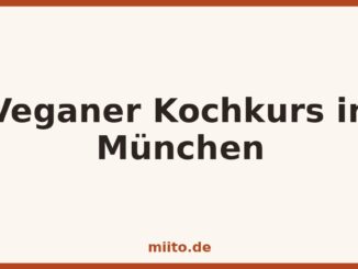 Kochkurs-Grafik: Veganer Kochkurs in München auf miito.de